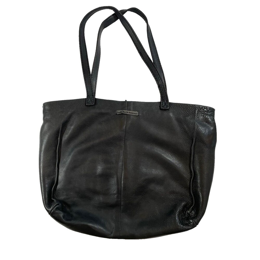 RUGBY NORTH AMERICA Genuine VTG Distressed Leather tote bag READ